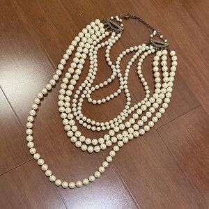 Chic Multi-Strand Pearl Necklace